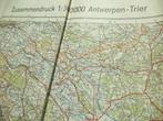 1940 Antwerpen-TRIER XL landkaart Duits leger oorlog ABBL WW, Boeken, Atlassen en Landkaarten, Ophalen of Verzenden, Landkaart