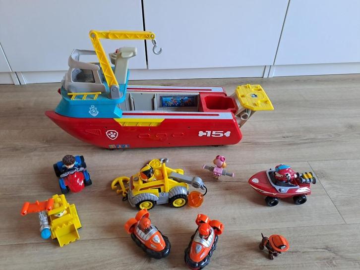 Paw Patrol: Sea Patroller Boat – amfibie-patrouille-voertuig, Kinderen en Baby's, Speelgoed |Speelgoedvoertuigen, Gebruikt, Ophalen