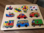 puzzel - voertuigen, 10 tot 50 stukjes, Ophalen of Verzenden, Zo goed als nieuw, Van hout