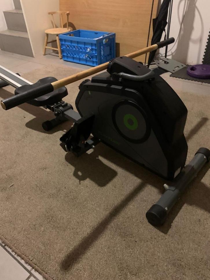 Roeitrainer - Inklapbaar - 8 weerstandsniveaus - Voor thuis, Sport en Fitness, Fitnessapparatuur, Gebruikt, Roeitrainer, Armen