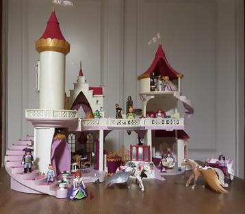 Château de princesse géant PlayMobil et 6 sets supplémentair, Envoi, Comme neuf, Ensemble complet