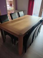 Eettafel, Huis en Inrichting, Tafels | Eettafels, Ophalen, Eikenhout, Zo goed als nieuw, Vijf personen of meer