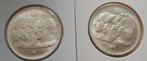 2x 100 frank zilver, Postzegels en Munten, Munten | België, Ophalen of Verzenden, Zilver, Zilver