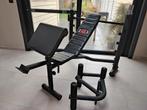 Bench press, benen, biceps, ..., Ophalen, Gebruikt, Borst, Fitnessbank