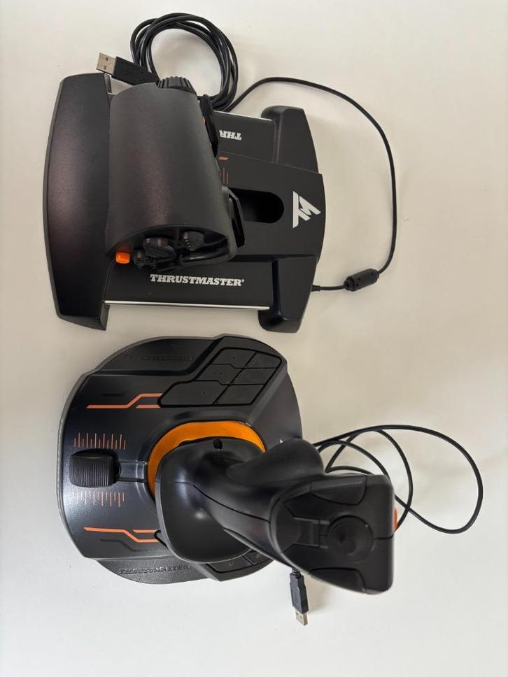 Thrustmaster T16000M FCS + Thrustmaster T.16000M throttle, Computers en Software, Joysticks, Zo goed als nieuw, Ophalen