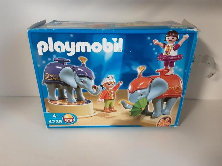 PLaymobil olifantenact van het circus - compleet, Kinderen en Baby's, Speelgoed | Playmobil, Zo goed als nieuw, Complete set, Verzenden