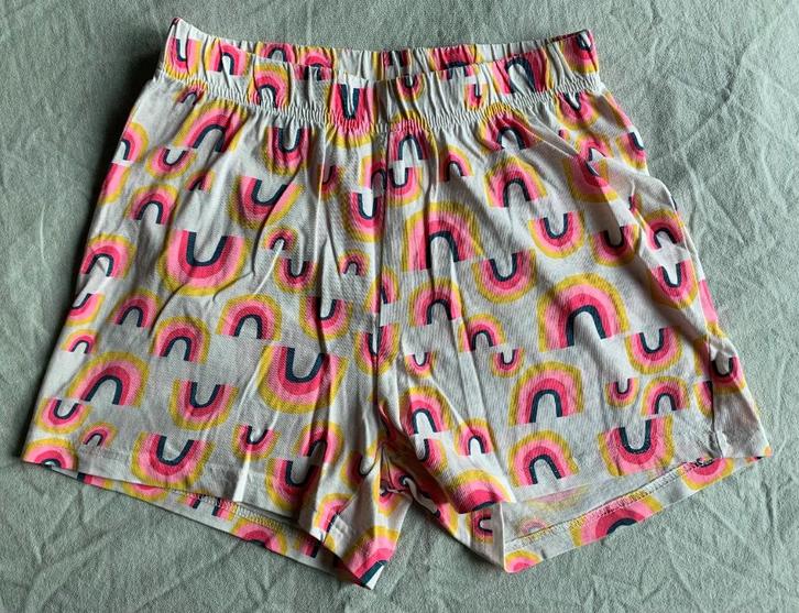 Pyjamashort meisjes beige/regenbogen Hema 158/164, Kinderen en Baby's, Kinderkleding | Maat 158, Gebruikt, Meisje, Nacht- of Onderkleding