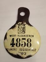 Fietsplaat  1903 West Vlaanderen ruilen, Ophalen of Verzenden