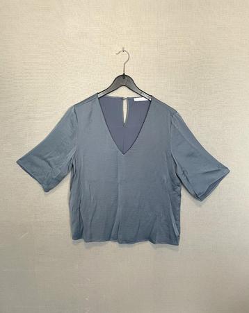 Blauwe blinkende blouse van Vila (38) 