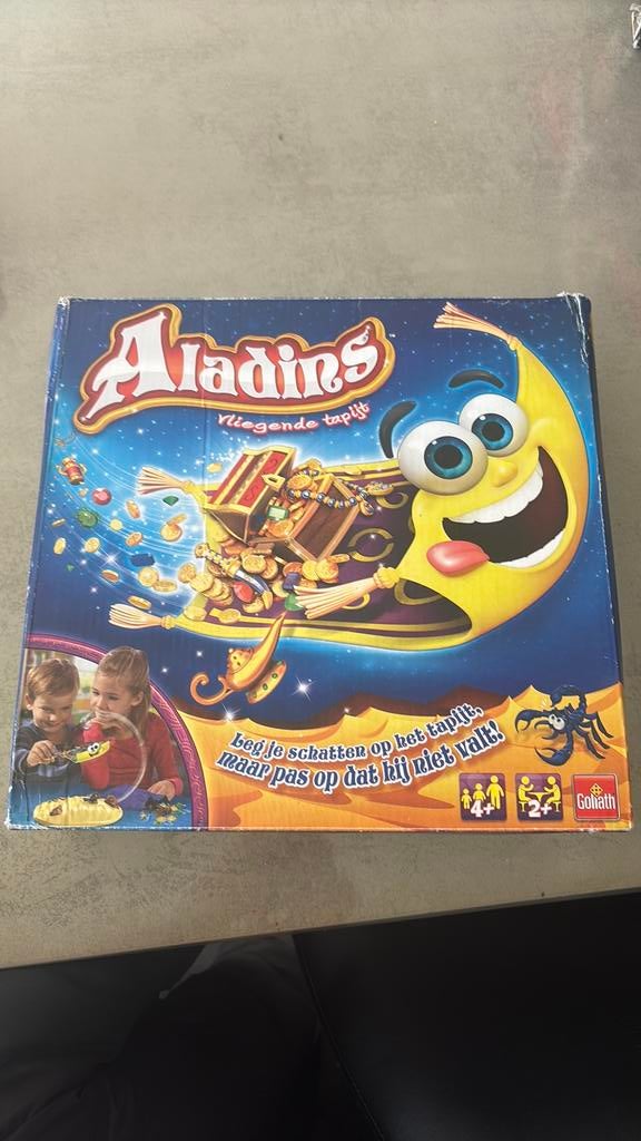 Aladins vliegend tapijt spel, Ophalen, Zo goed als nieuw