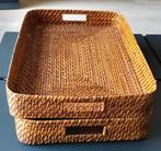 2 paniers de service en osier, prix pour les 2, Enlèvement ou Envoi, Utilisé, Osier