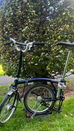 Brompton M6R Tempest Blue Hub Dynamo bagagerek met 6 versnel, Fietsen en Brommers, Ophalen, Brompton, 14 tot 16 inch, Versnellingen