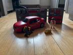 Playmobil sportwagen garage - set 4321, Ophalen, Gebruikt