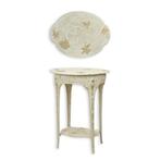 bijzettafel , Art Nouveau , tafeltje Bloem motief, Overige materialen, Minder dan 55 cm, Art Noveau, Nieuw