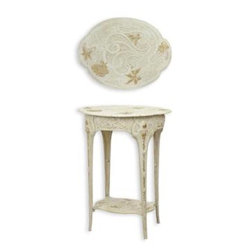 bijzettafel , Art Nouveau , tafeltje Bloem motief beschikbaar voor biedingen