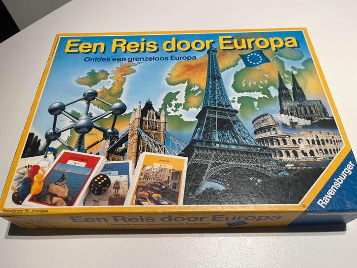 Gezelschapsspel : Een reis door Europa, Hobby en Vrije tijd, Gezelschapsspellen | Overige, Gebruikt, Ophalen