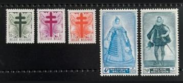 België: OBP 787/91 ** Antiteteringzegels 1948. beschikbaar voor biedingen
