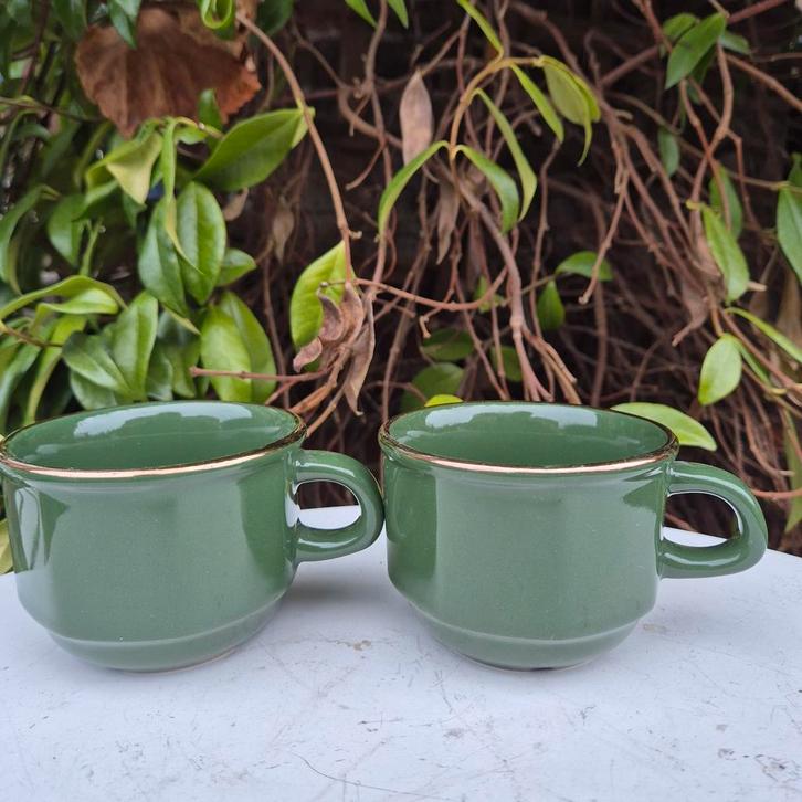 Vaisselle super résistante en Durolite, 2 tasses à café, Antiquités & Art, Antiquités | Porcelaine, Enlèvement ou Envoi