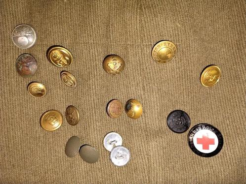 Lot de boutons militaires (1900/2000), Verzamelen, Militaria | Algemeen, Landmacht, Kleding of Schoenen, Ophalen of Verzenden