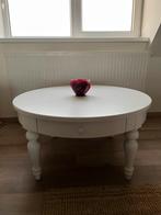 Witte ronde salontafel, Maison & Meubles, Enlèvement, Comme neuf, Rond, Pin