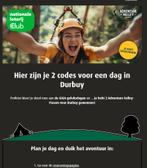 2 adventure valley passen durbuy, Tickets en Kaartjes, Twee personen, Overige typen