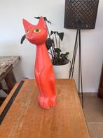 Houten kat, Antiek en Kunst, Ophalen of Verzenden