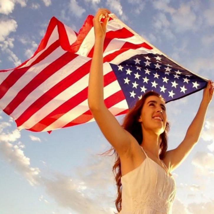 USA grote Amerikaanse vlag, met bevestigingsringen, Verzamelen, Militaria | Algemeen, Ophalen of Verzenden