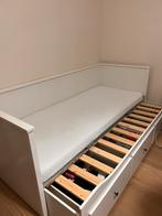 Witte eenpersoons/ 2 persoonsbed van Ikea, Huis en Inrichting, Slaapkamer | Bedden, Ophalen, 90 cm, Eenpersoons, Wit