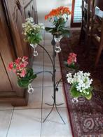 Smeedijzer met 5 vaasjes voor bloemen of kaarsjes, Ophalen, Zo goed als nieuw
