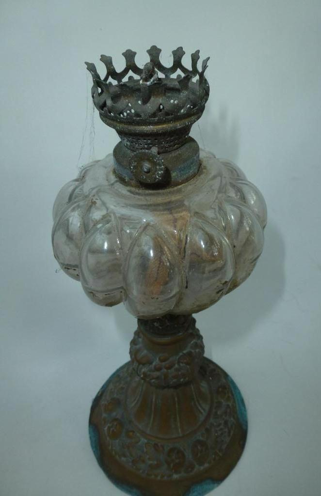 Oude petroleumlamp, Antiek en Kunst, Antiek | Verlichting, Ophalen of Verzenden