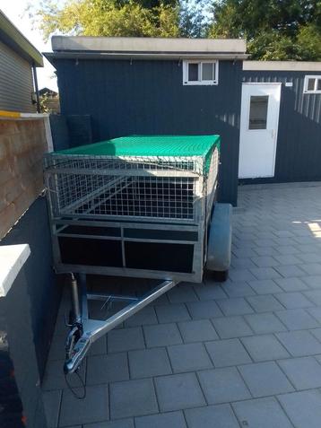 Te koop mooie gegalvaniseerde tandemasser met loofrekken ong, Auto diversen, Aanhangers en Bagagewagens, Ophalen of Verzenden