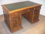 Prachtige bureau in massief eik met inlegblad, Huis en Inrichting, Bureaus, Ophalen, Bureau