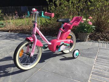14 inch roze fietsje met afneembare zijwieltjes beschikbaar voor biedingen