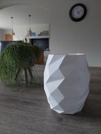 Vaas wit en zwart 3d geprint, Tuin en Terras, Kunststof, Ophalen of Verzenden, Overige vormen, Binnen