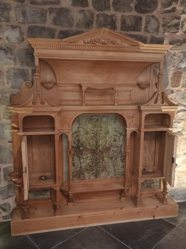 Haut de meuble de prestige unique, en poirier, Antiek en Kunst, Antiek | Meubels | Kasten, Ophalen