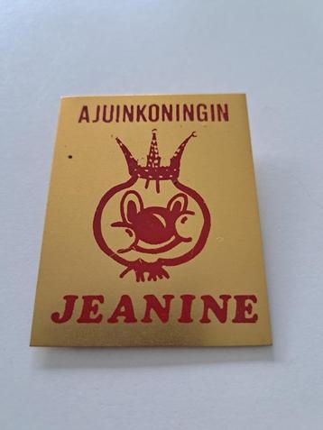 Vintage Button - Aalst Carnaval - Ajuinkoningin Jeanine beschikbaar voor biedingen
