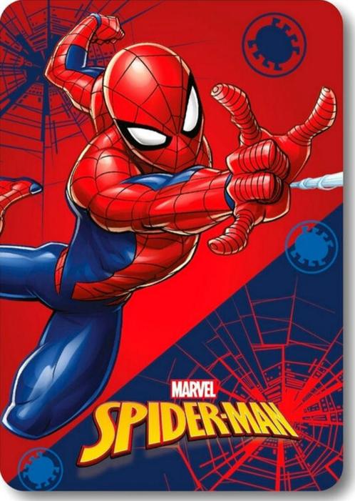 Spiderman Fleece Deken Strike - Marvel, Kinderen en Baby's, Kinderkamer | Beddengoed, Nieuw, Deken of Dekbed, Rood, Jongetje, Ophalen of Verzenden