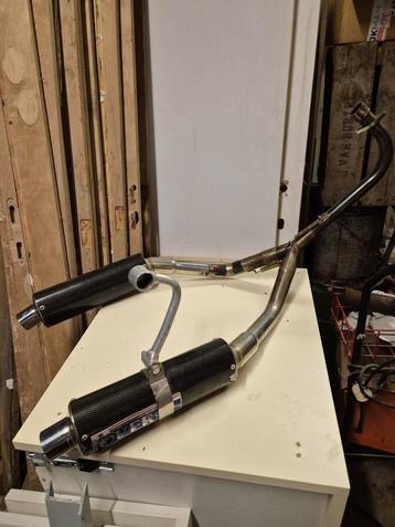 Dubbele Over Carbon Uitlaat Dax/Monkey beschikbaar voor biedingen