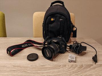 Canon EOS 550D Spiegelreflexcamera + 18-55mm kitlens + Tas disponible aux enchères