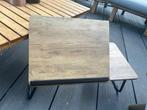 Tafeltje eten laptop i-pad voor op tafel of in bed uit en in, Ophalen, Zo goed als nieuw, Rechthoekig, Hout