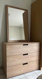 Ladekast/commode met spiegel en 2 nachtkastjes, Ophalen, 50 tot 100 cm, Zo goed als nieuw, 3 of 4 laden