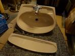 vintage wastafel lavabo + aflegbord Villeroy Boch 70er, Ophalen, Huis en Inrichting