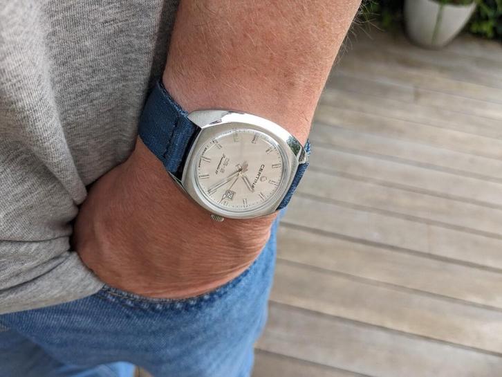 Certina horloge DS 2 Swiss made, Handtassen en Accessoires, Horloges | Heren, Zo goed als nieuw, Polshorloge, Overige merken, Staal