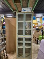 Houten vitrine kast met glazen deuren, Maison & Meubles, Armoires | Autre, Enlèvement, Utilisé