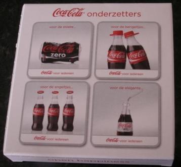 Boîte de Coca-Cola avec 4 bouteilles de sous-verres Coca-Col, Enlèvement ou Envoi, Neuf