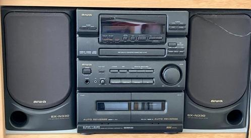 Aiwa NSX-330 compacte stereo installatie, Audio, Tv en Foto, Stereoketens, Zo goed als nieuw, Cassettedeck, Cd-speler, Dvd-speler