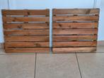 2 houten vloeren van 50/50 cm voor de tuin, Tuin en Terras, Ophalen, Zo goed als nieuw, Hout