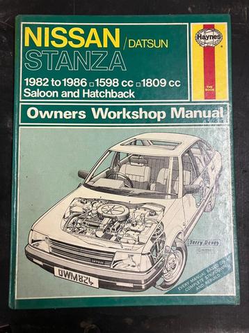 haynes nissan datsun stanza werkplaatshandboek handboek