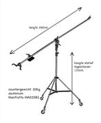 hengelstatief + softbox, TV, Hi-fi & Vidéo, Enlèvement, Utilisé, Trépied ou écran