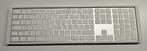 Apple Toetsenbord met NUM pad Zilver - Wit, Computers en Software, Ophalen, Nieuw, Draadloos, Qwerty